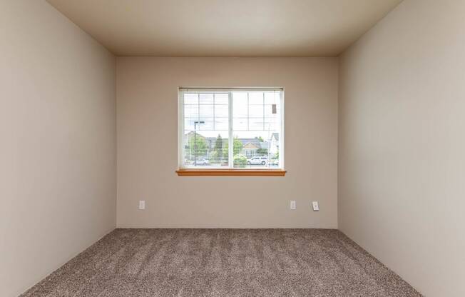Wall to wall carpet and large bedroom space