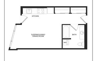 Studio, 1 bath, 453 sqft, $1,795, Unit 508