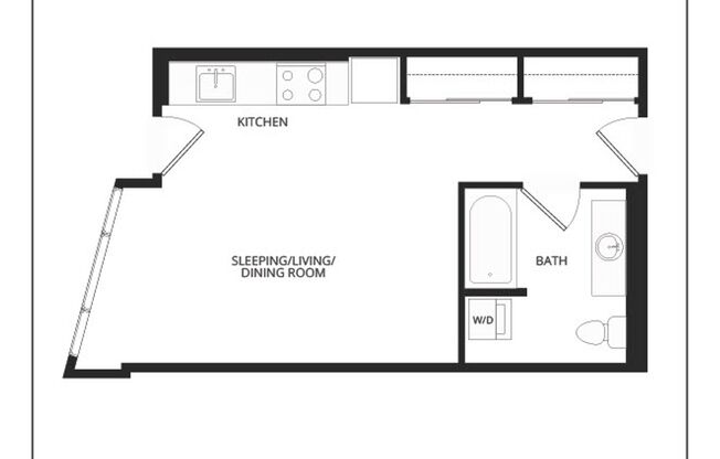 Studio, 1 bath, 453 sqft, $1,795, Unit 508
