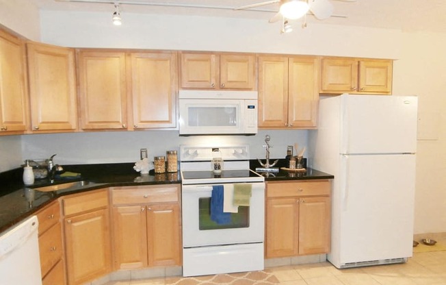 Fully Equipped kitchen at Summit Terrace Apartment, South Portland, ME