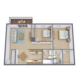 2 beds, 1.8 baths, 920 sqft, $1,135