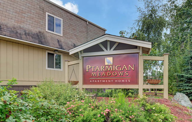 Ptarmigan Meadows Sign