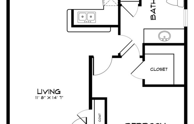 1 bed, 1 bath, 769 sqft, $924