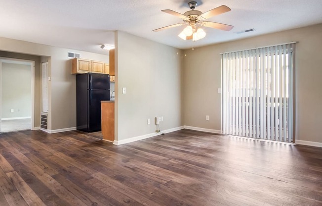 Model Living Room 1 at Stanford Village in Norcross, GA