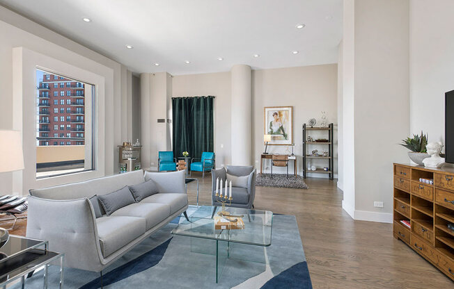 777 South State Penthouse Living Space