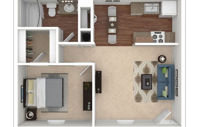 1 bed, 1 bath, 650 sqft, $1,550