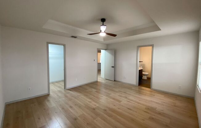 1 STORY 3 BEDROOM WITH AN OFFICE AND 2 BATHROOM.