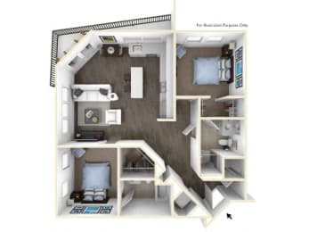 2 beds, 2 baths, 988 sqft, $2,006