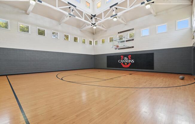 Basketball Court at The Canyons Apartments, Fort Worth, Texas