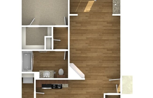 1 bed, 1 bath, 760 sqft, $1,460