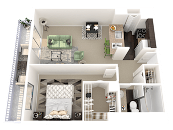 1 bed, 1 bath, 680 sqft, $1,285