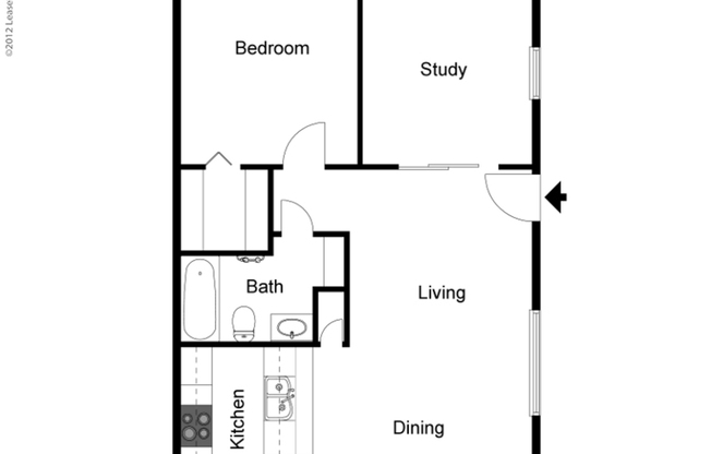 1 bed, 1 bath, 900 sqft, $1,060