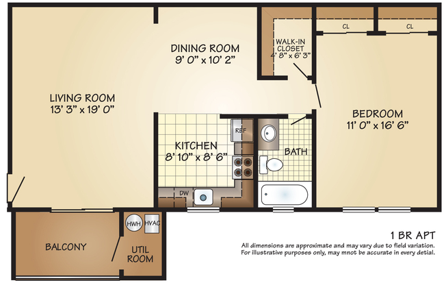 1 bed, 1 bath, 750 sqft, $1,830, Unit 0409