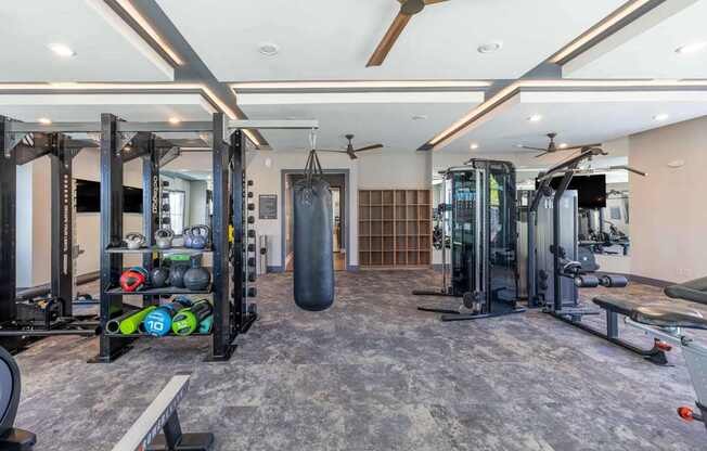 Modern Fitness Center at Evolve at Parkway Apartment Homes, North Carolina, 28027
