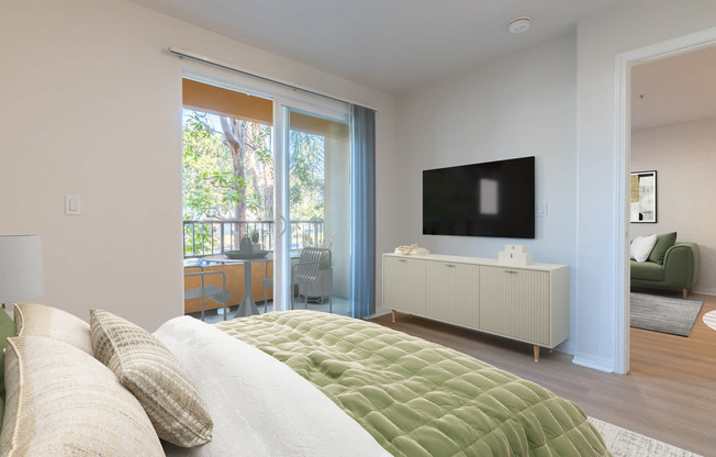 Bedroom with Hard Surface Flooring