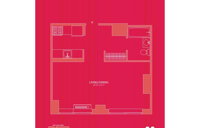 Studio, 1 bath, $3,795, Unit 1106