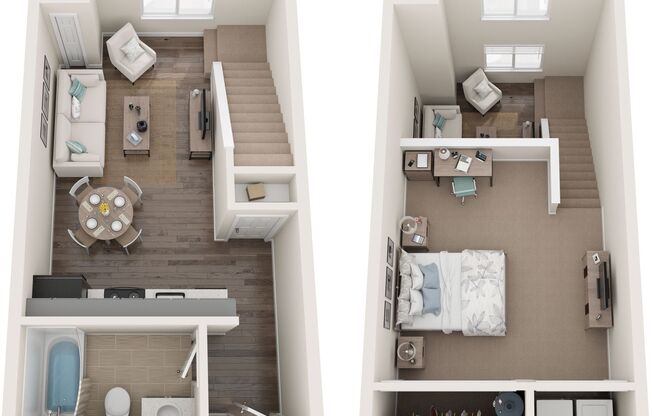 Studio, 1 bath, 689 sqft, $990, Unit 329