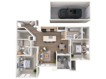 2 beds, 2 baths, 1,325 sqft, $2,104