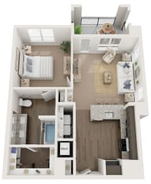 1 bed, 1 bath, 780 sqft, $1,445