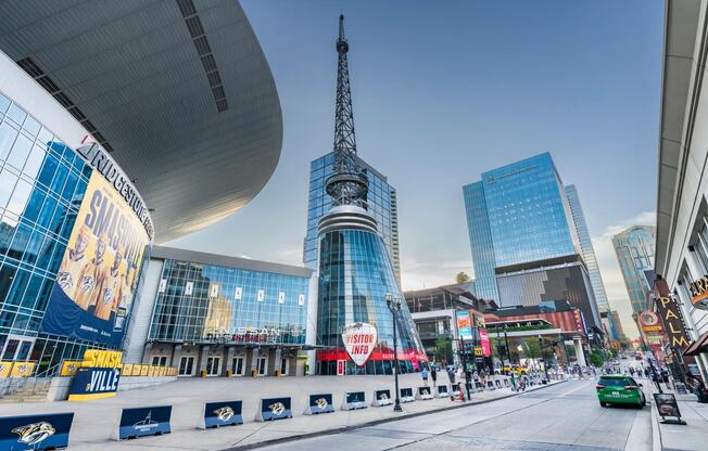 Live just steps from Nashville’s most iconic attractions—including Bridgestone Arena and the vibrant energy of Lower Broadway.