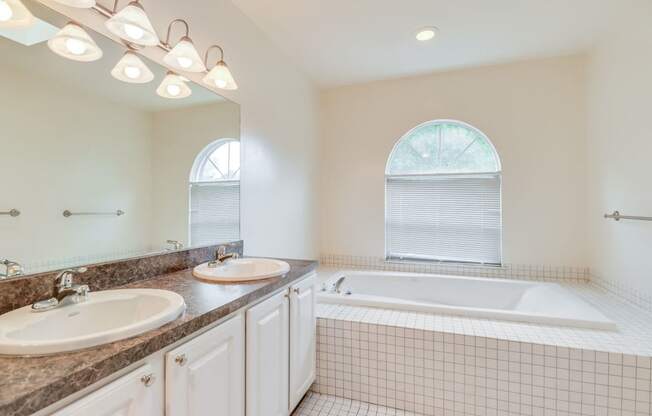 Townhome master bathroom  at Lenox Park, Maryland, 20910