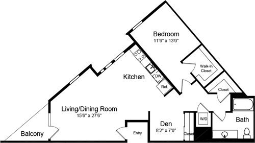 1 bed, 1 bath, 1,032 sqft, $4,190, Unit 223