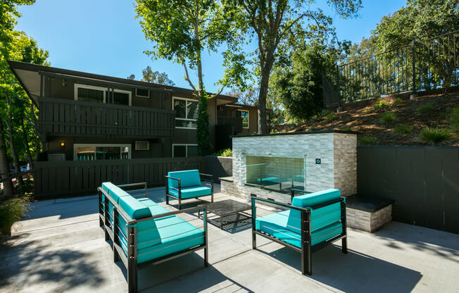 Outdoor Patio Area at 1038 on Second, California