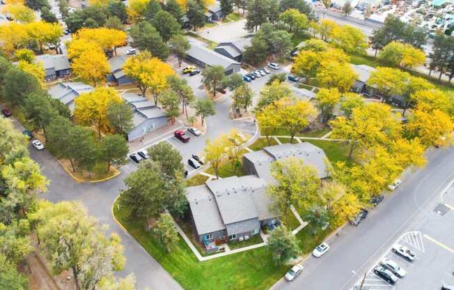Aerial View of Maple Ridge Apartments