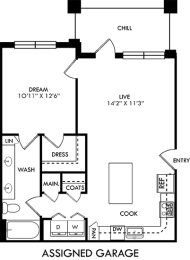 1 bed, 1 bath, 760 sqft, $1,249