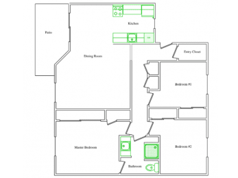 3 beds, 1 bath, 1,140 sqft, $1,769