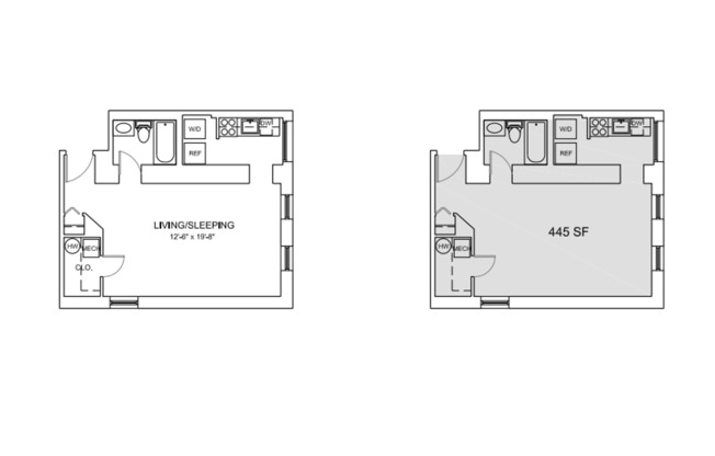 Studio, 1 bath, 439 sqft, $1,559, Unit C-008