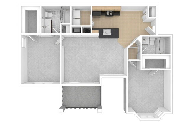 2 beds, 2 baths, 1,197 sqft, $1,805