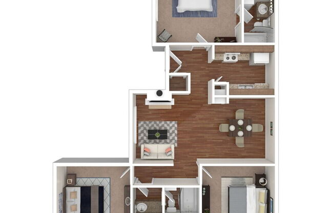 3 beds, 2 baths, 1,242 sqft, $1,705