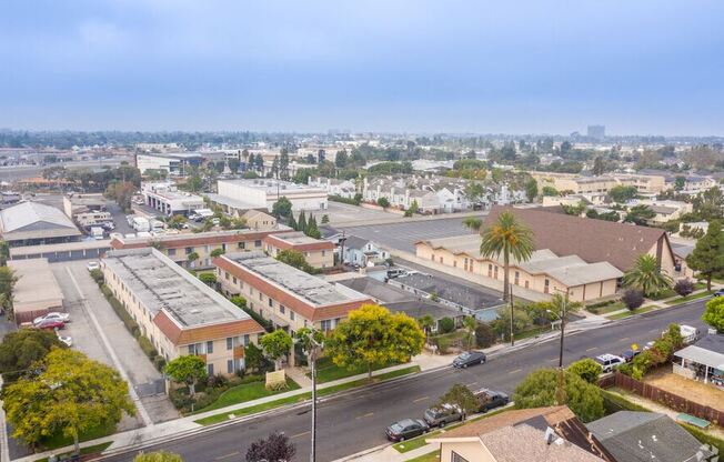 Drone View at Lido Apartments - 241 Avocado St, Costa Mesa, CA, 92627