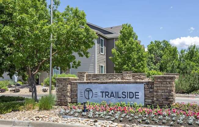 Entrance to Trailside Apartments