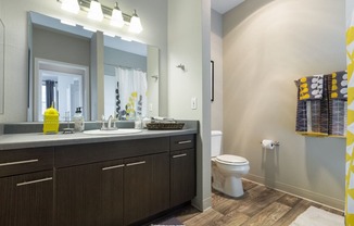 Custom Vanity Lighting at Thorncroft Farms Apartments, Oregon, 97124