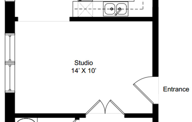 Studio, 1 bath, 375 sqft, $1,455, Unit 644-205
