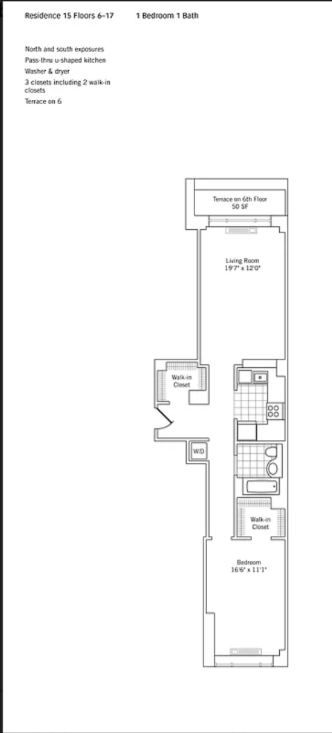 1 bed, 1 bath, 1,624 sqft, $5,950, Unit 1615