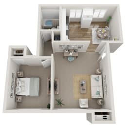 1 bed, 1 bath, 750 sqft, $1,599