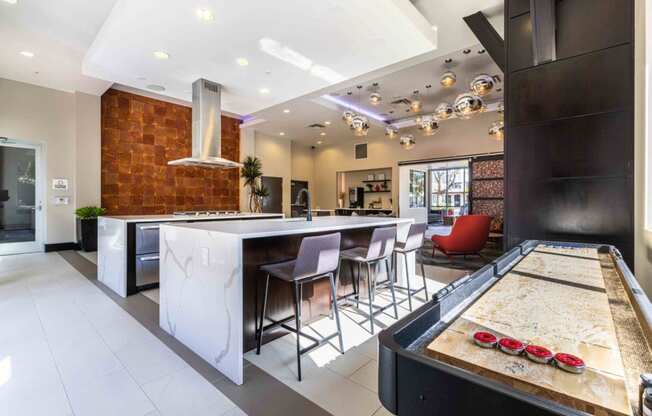 Koi Apartments in Ballard, Washington Clubhouse Lounge and Kitchen