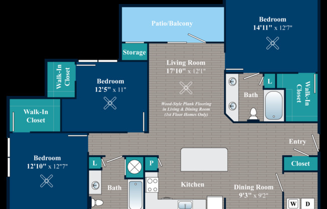 3 beds, 2 baths, 1,389 sqft, $2,120