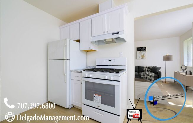 Benicia! Large two bedroom, one bath available now