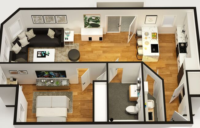 1 bed, 1 bath, 500 sqft, $1,499, Unit 403