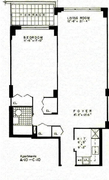 1 bed, 1 bath, $2,800, Unit C2110