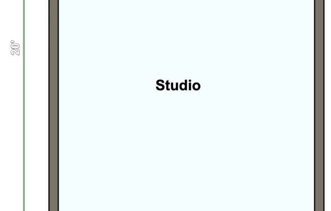 Studio, 1 bath, 320 sqft, $755, Unit 15