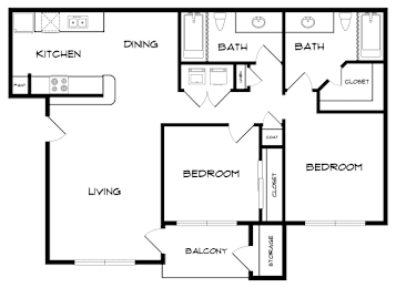 2 beds, 2 baths, 931 sqft, $1,314