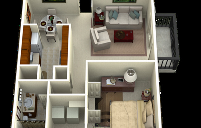 1 bed, 1 bath, 650 sqft, $1,270