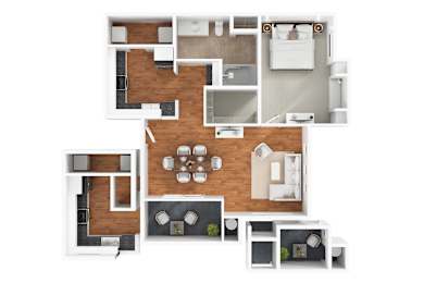 1 bed, 1 bath, 751 sqft, $1,435