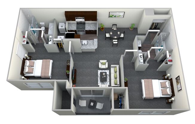 2 beds, 2 baths, 1,010 sqft, $1,759, Unit 8205-104