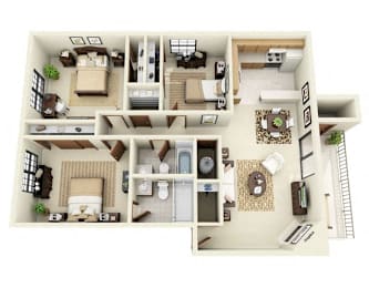 3 beds, 2 baths, 1,194 sqft, $1,649